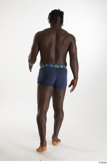 Kato Abimbo  1 back view underwear walking whole body…